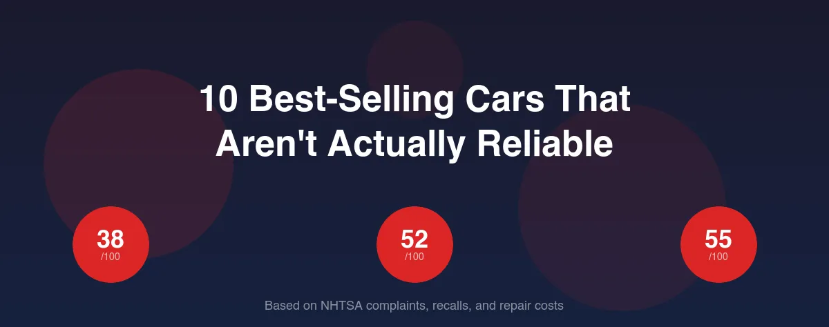 10 Best-Selling Cars That Aren't Actually Reliable